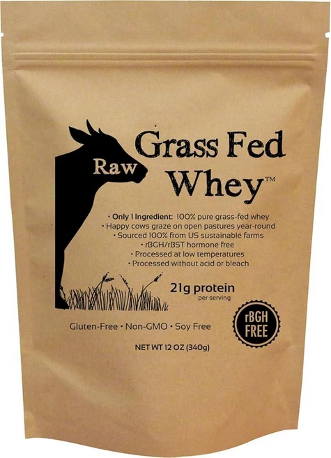 Raw Grass Fed 유청 단백질 파우더 무향 무가당 59316, 12 Ounce (Pack of 1), 1개, 2.3kg - 쿠팡