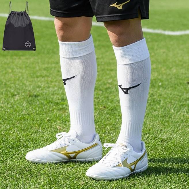 미즈노 풋살화 인조가죽 모렐리아 클럽 축구화 화이골드 (PGN짐쌕가방 지급)