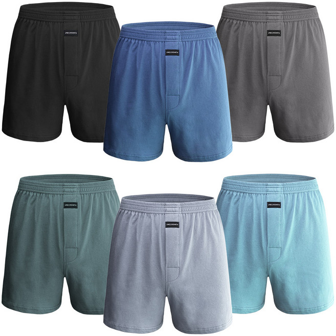 언더스미스 데일리 무지 순면 스판 남성 트렁크 팬티 6종세트