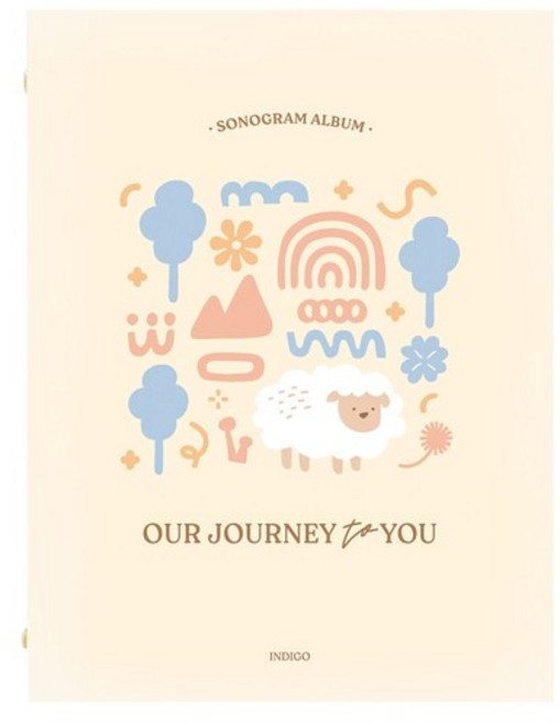 [인디고] 처음부모 초음파사진 포켓 앨범 (112포켓 스티커4매 포토북) - 베이지, 상품명