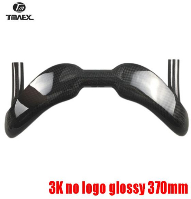 2024 구부러진 바 트랙 바 카본 핸들바 드롭 바 3k 글로스 매트 마감 31.8mm * 370mm 385mm 레이스 바, [01] 3k glossy 370mm, 1개, 04 3k glossy 370mm