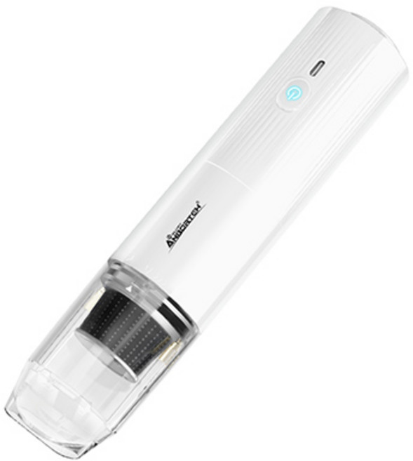 安伯特 黑曜手持吸塵器 USB充電式 吸氣吹氣兩用 ABT-D024, 白色, AD240007