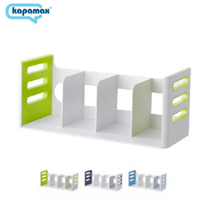카파맥스 데코 책꽂이 4단 투톤 컬러 사무실 가정 책상 정리 북트레이 31600(K13091), 군청