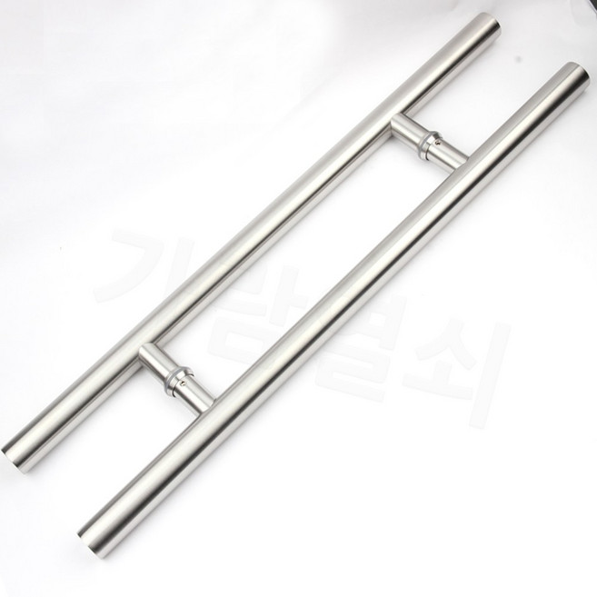 일자스텐 SUS 헤어라인 무광 강화도어 유리문 손잡이 340mm, 1개