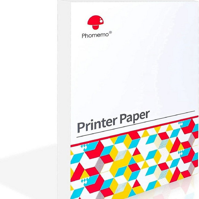 무선 복합기 A4 인쇄 휴대용 프린터 미니, A4 속건 열감지지 100장, 기본 색상