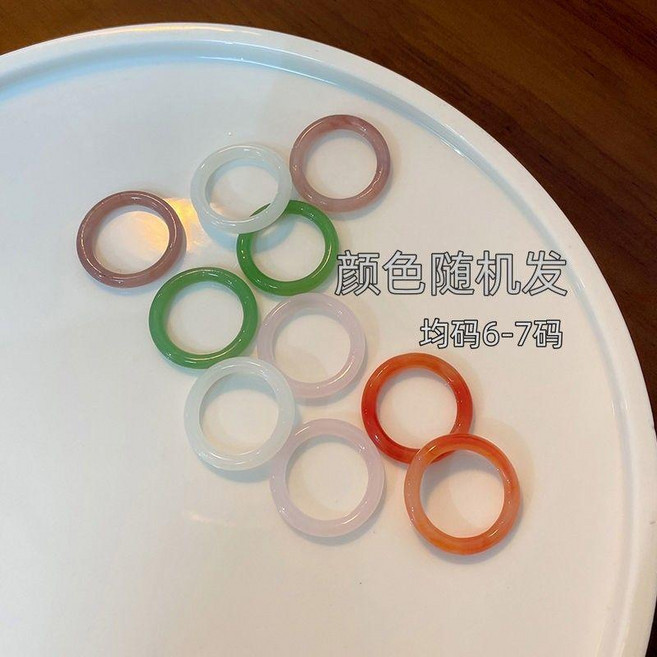 簡約ins英文字母戒指 男女情侶款鈦鋼小拇指戒指