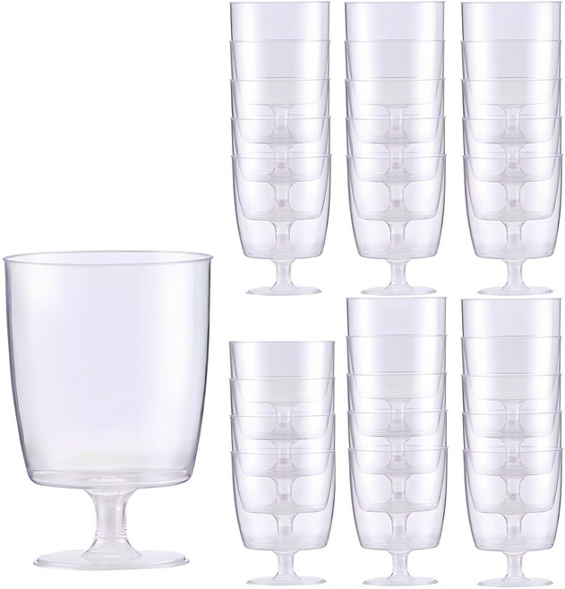 모던 플라스틱 와인잔, 210ml, 1개입, 30개