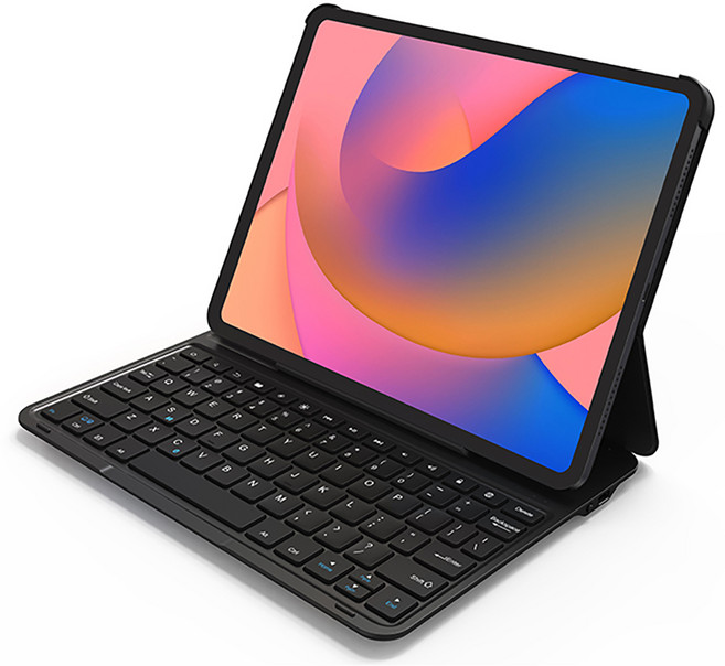 아이패드 에어 11 M4 M2 M3 프로11 2세대 3세대 4세대 슬림형 키보드 케이스, 아이패드에어11/에어5/에어4 /프로 11, 슬림형 키보드케이스-검정, 1개