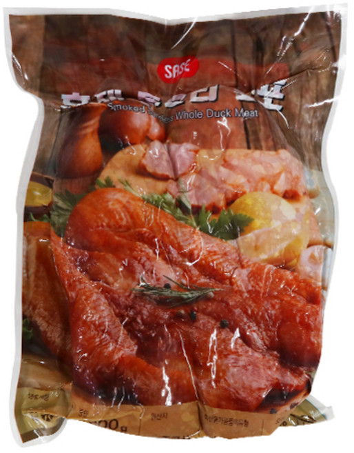 사세 훈제 통오리 완포, 900g, 3개