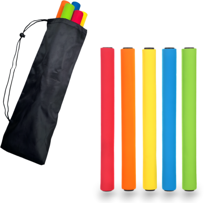 이어달리기 릴레이 바톤 5개 세트, 1개, 혼합색상