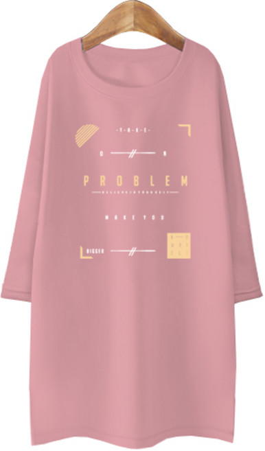 AMB 여성용 블론디 특양면 7부 프라브럼 티셔츠