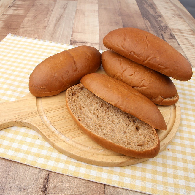 푸디스토리 브라운 핫도그번 브리오슈 핫도그빵 소세지빵, 1개, 500g