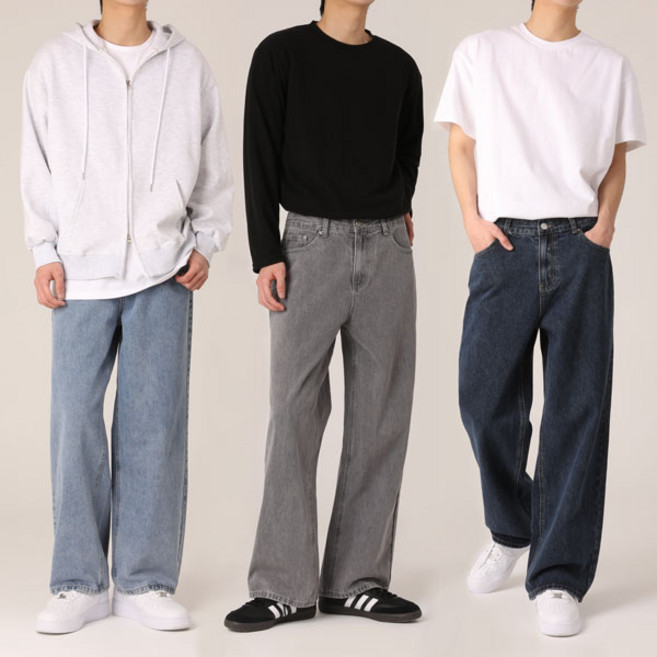 엠엔씨 남성용 빅사이즈 와이드 청바지 MDIP503KD