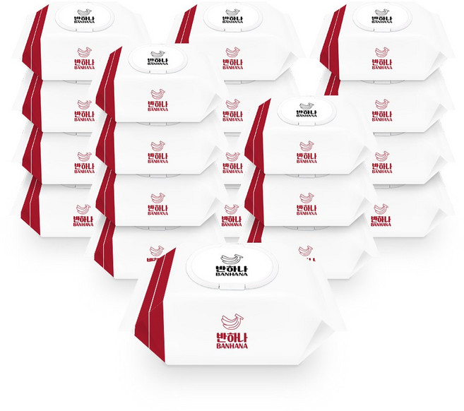 반하나 화이트는 물티슈 100매 20팩, 20개