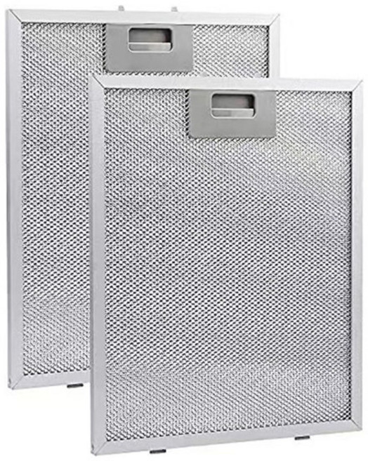 레인지 후드 필터 쿠커 후드 그리스 필터 주방 추출기 환기 알루미늄 흡 필터 메쉬 300X250X9mm, 1개