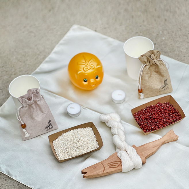 우드공방 새차고사 자동차고사 새차선물 고사세트, 풀세트, 1개