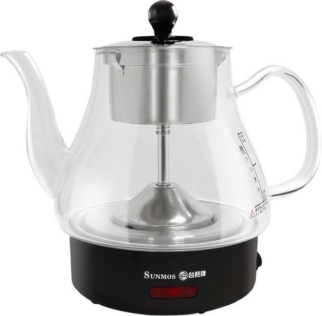 SUNMOS 台熱牌 蒸汽萃取養生壺 T-189, 透明, 1個, 1L