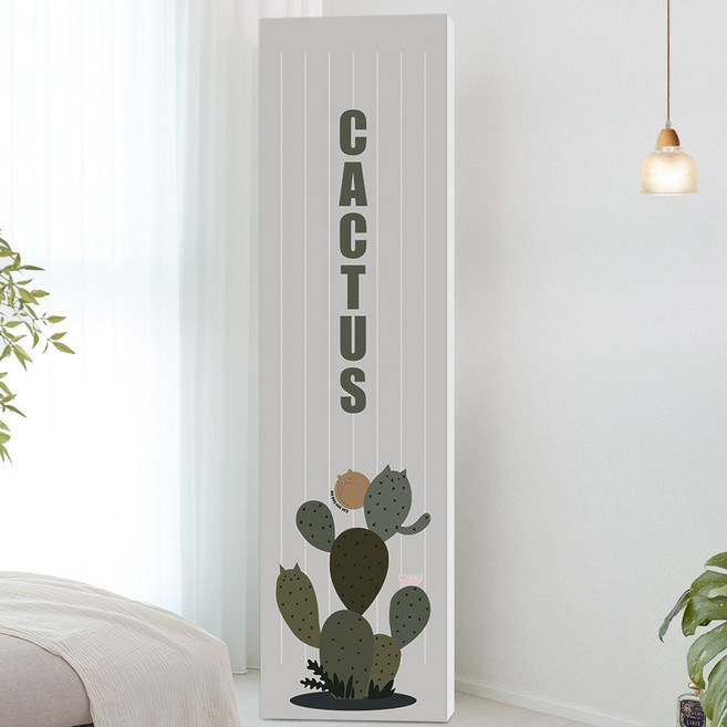 폴라도레 스탠드 벽걸이 에어컨커버 삼성무풍 엘지 캐리어 덮개 가리개, 03.선인장