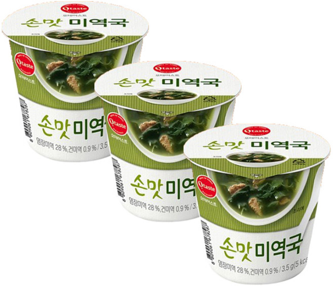 오테이스트 손맛 미역국, 3개, 3.5g
