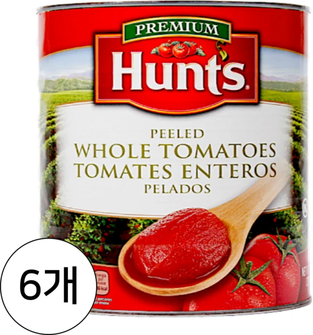 헌트 토마토홀(소비기한 26년 8월 10일), 2.89kg, 6개 - 쿠팡