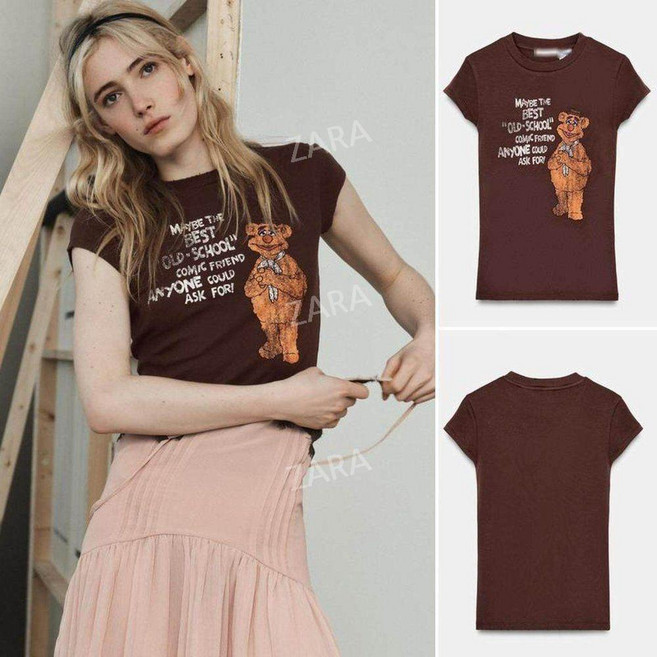 자라 2026 봄 반팔 슬림 티셔츠