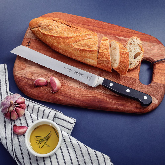 트라몬티나 센츄리 8인치 빵칼, 1개, 혼합색상