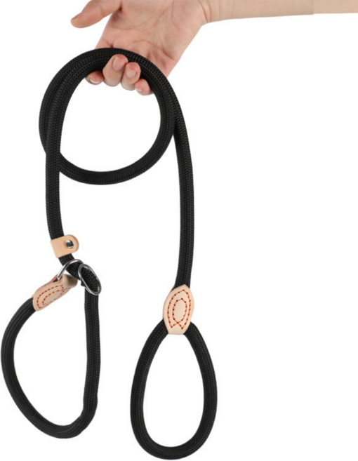 탈출방지 훈련 및 산책용 강아지 목줄 로프 리드줄, 1개, 07. 블랙 L(T907)