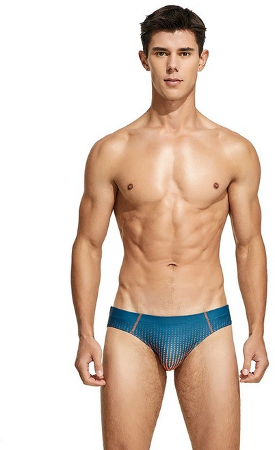 SEO BEAN 男款 三角泳褲 低腰波點設計