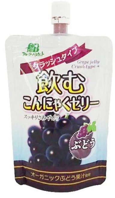 일본 후르츠바스켓 마시는 곤약젤리 포도 130g, 1개