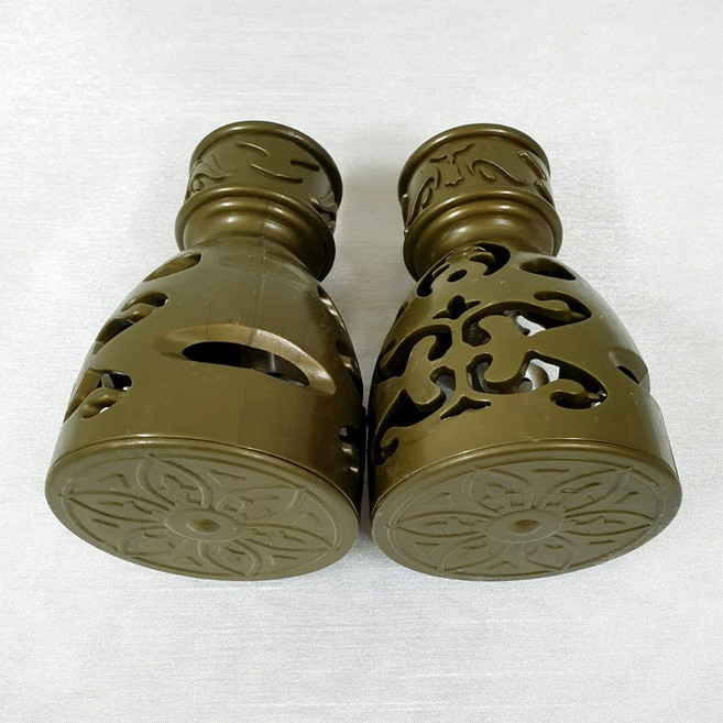 로즈퀸 35mm 커튼봉 봉마개 앤드마개 2P세트, 청동