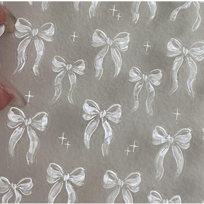 토모니 웨딩리본 네일스티커5011(1개), 1개