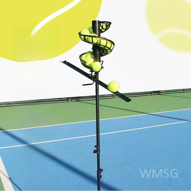 WMSG 무동력 테니스볼머신 연습기 자동 리턴볼 머신기 셀프 테니스 연습 포구기 실내운동, 전기식 (추가 트랙), 1개, 2. 전동 추가 레일 없음