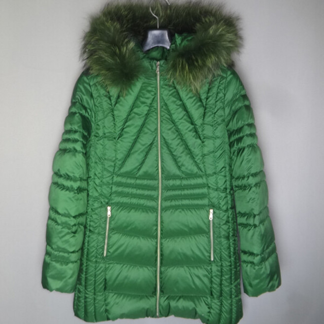 크로커다일/여성100/너구리퍼후드다운패딩코트자켓점퍼/달순구제145