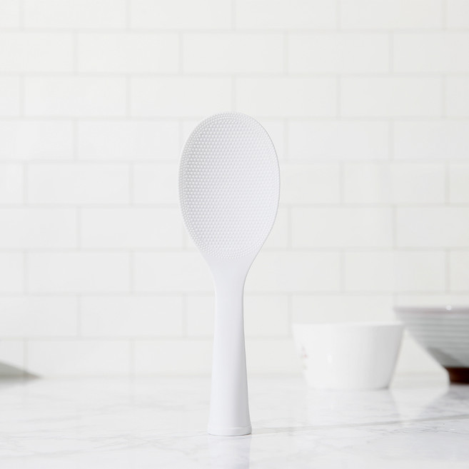 드레텍 밥알 안붙는 스탠딩 주걱, 1개, 화이트