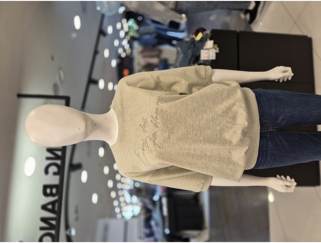 뱅뱅 반값할인 S/S 여성 자수 레터링 오버핏 5부 맨투맨 티셔츠 CTM131