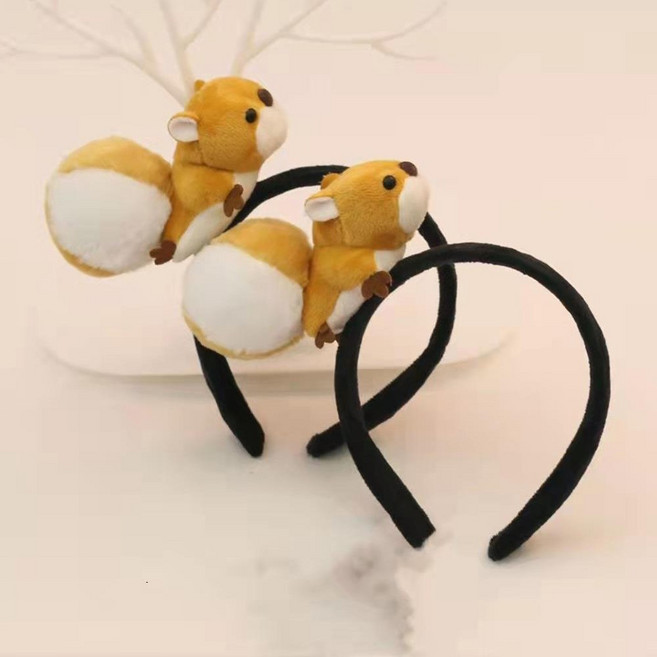 아이템팡 동물 머리띠 놀이동산 파티 운동회 생일 놀이공원, 다람쥐인형