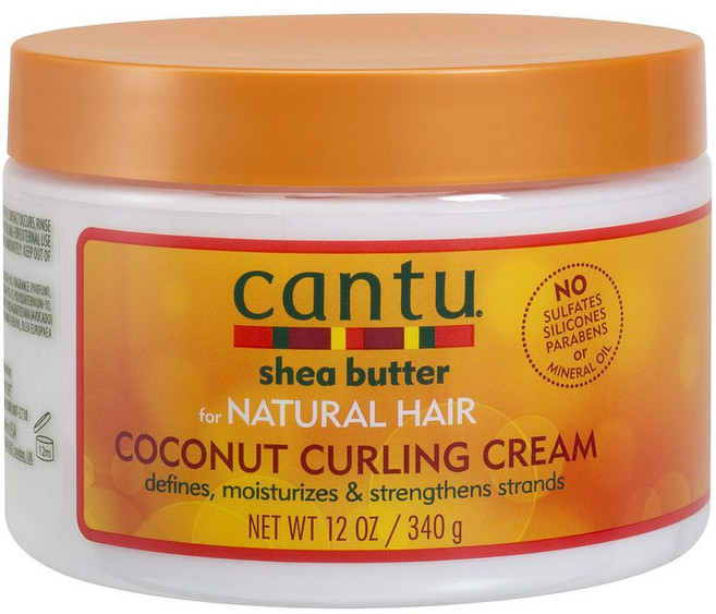 Cantu Coconut Curling Cream 칸투 코코넛 헤어 컬링 크림 12oz(340g) 3팩, 340g