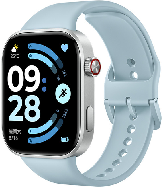 5위 - 레드미 워치 REDMI Watch 6 스마트워치 블루투스 통화 NFC 중국버전, 블루, 4cm