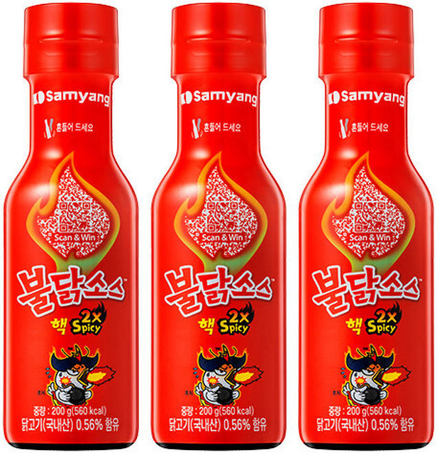 삼양 핵불닭소스, 3개, 200g