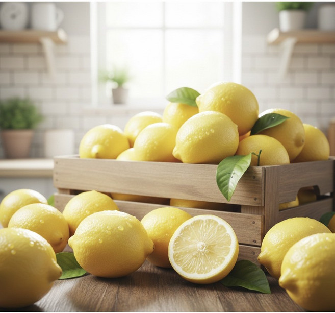 고품질 레몬 대과 달달과수원, 1박스, 17kg