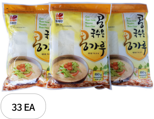 뚜레반 콩국수용 콩가루, 850g, 35개
