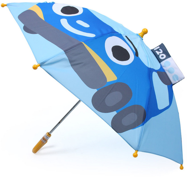 타요 안전 핸들 수동 우산 40cm 투명창 포함 아동용