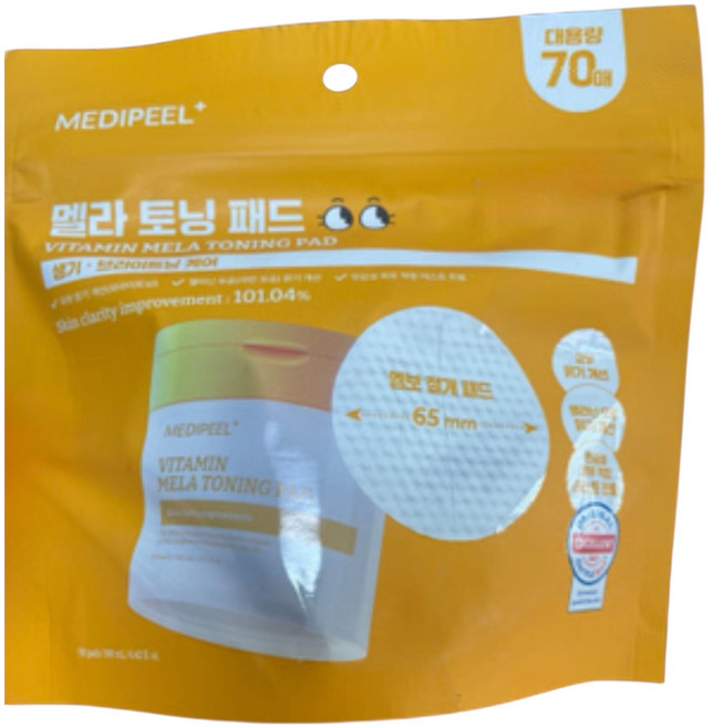 비타민 멜라 토닝 패드 2.0 리필 190ml/70매, 1개, 70매입