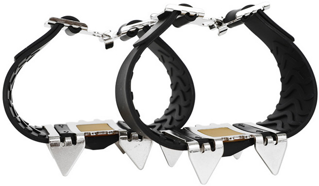 스타스포츠 등산용 4핀 원밴드 아이젠 UK180, 블랙