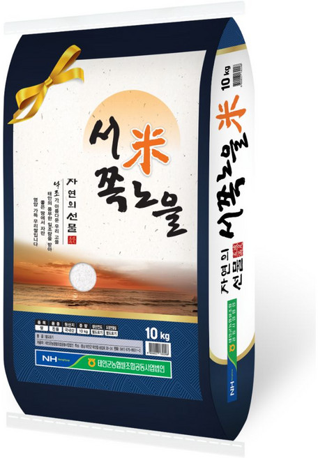 태안농협 서쪽마을 친들미 25년햅쌀 당일도정, 상등급, 1개, 10g