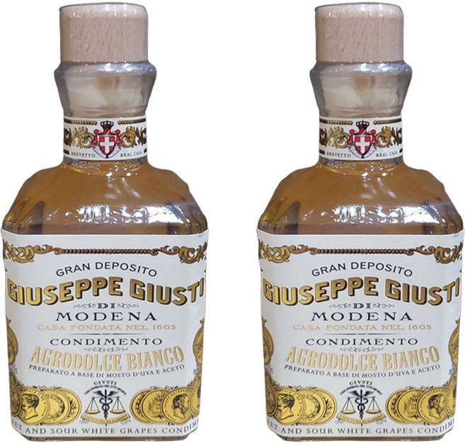 주세페주스티 모데나 화이트 발사믹식초(사각병), 2개, 250ml