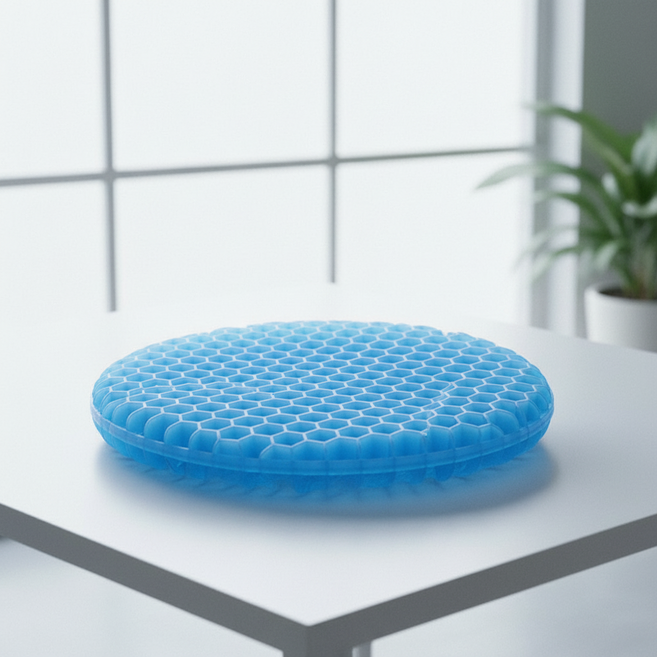 허니콤 통기성 실리콘 쿨방석 28cm 여름 의자 미니 방석