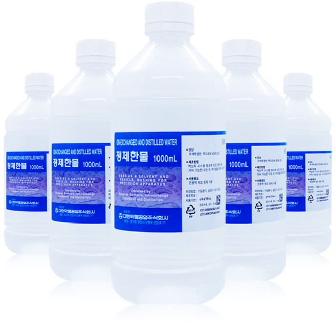 정제한물 1000ml x 5개