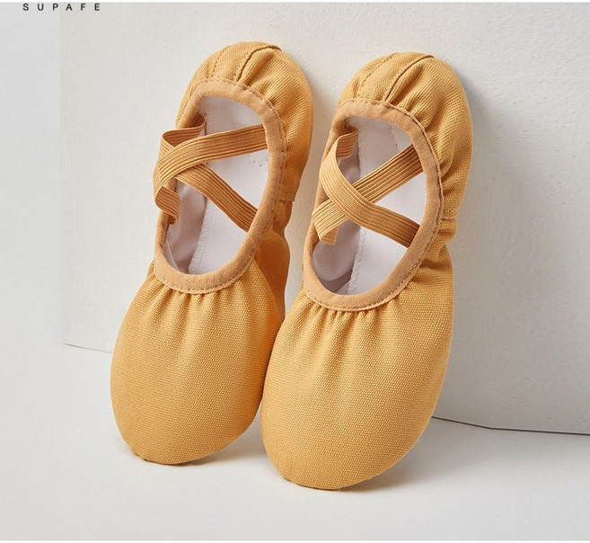 성인발레슈즈 무용댄스슈즈 토슈즈 알롱제 발레슈즈, 235, 카멜