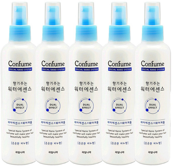 과일나라 컨퓸 향기주는 워터에센스 은은한 비누향, 252ml, 5개